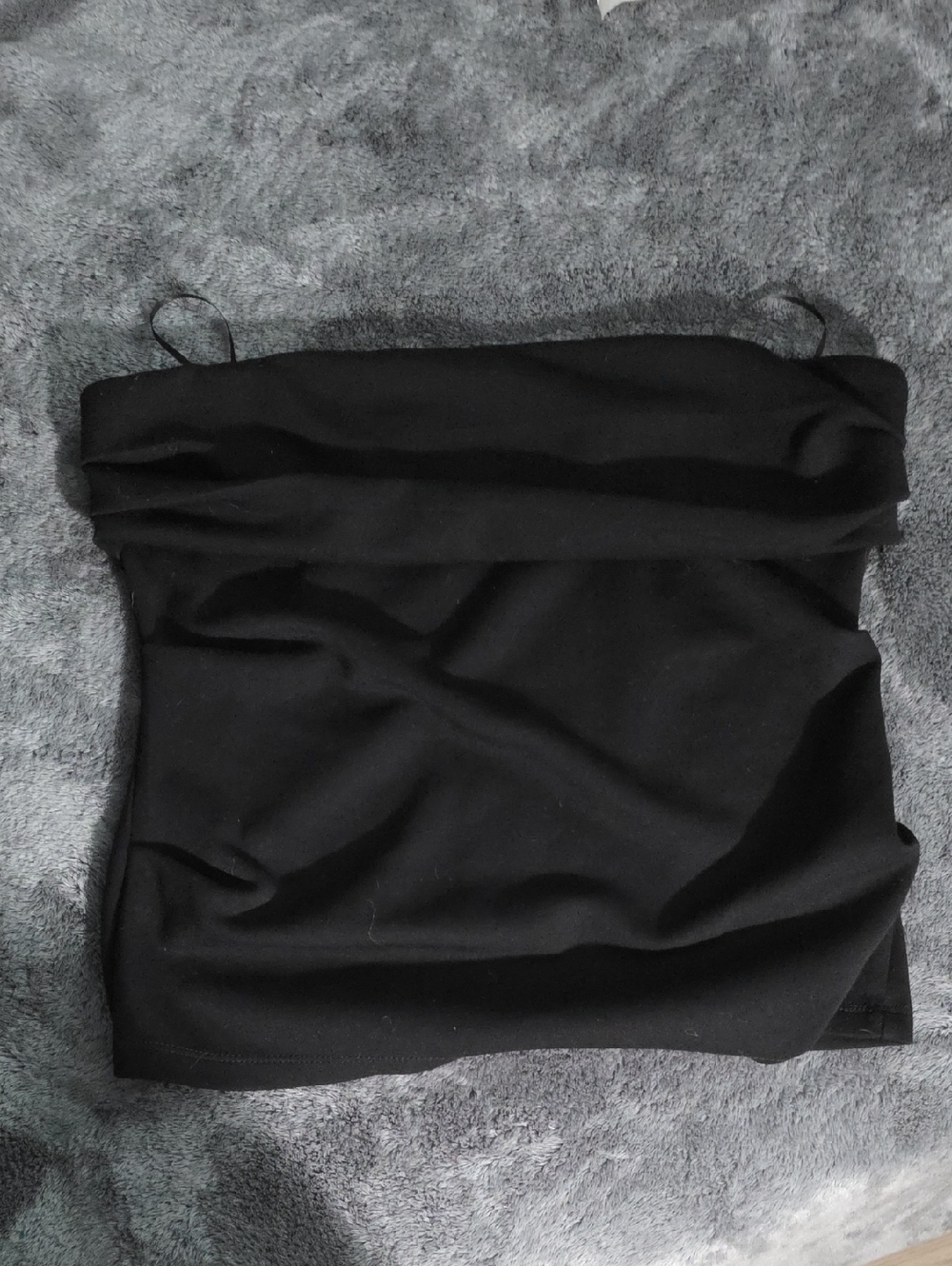 Black Strapless Tube Top
